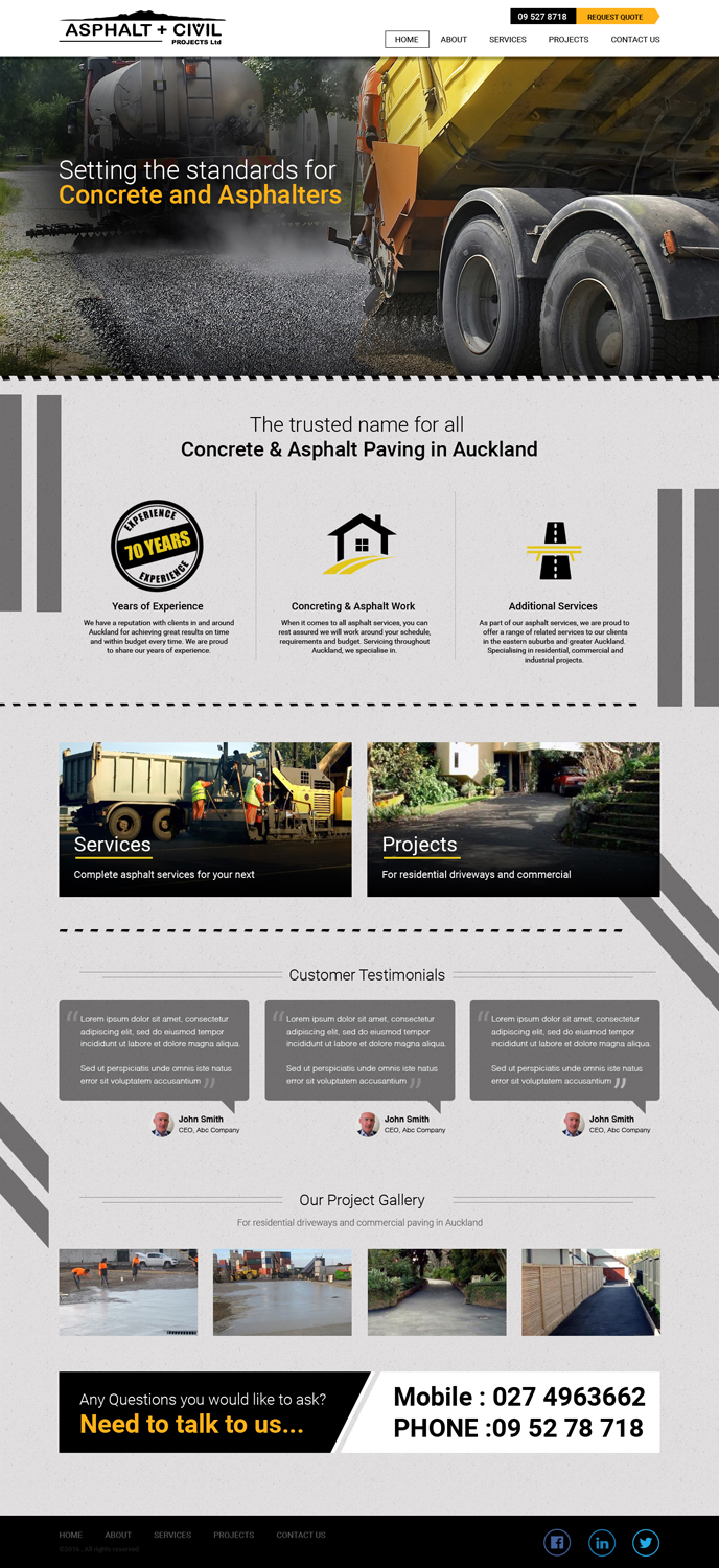 Web-Design von Tpith für Tombleson Construction LTD | Design #11046400