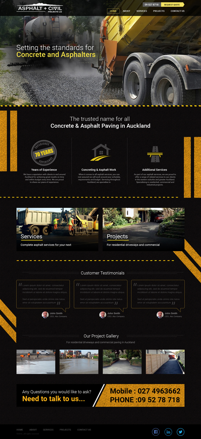 Web-Design von Tpith für Tombleson Construction LTD | Design #11046403