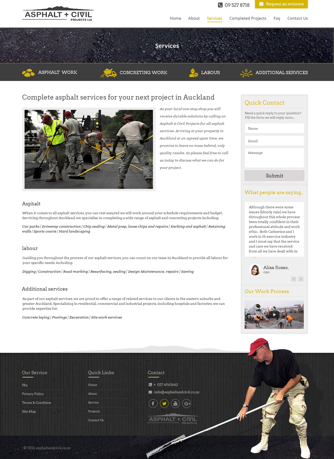 Web Design by Web n Graphic Group for Tombleson Construction LTD | Design #11021254