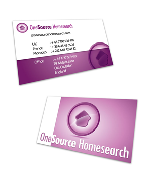 OneSource Homesearch | Diseño de Tarjeta de Presentación por sdtm