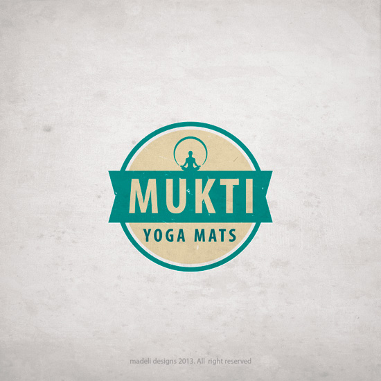 Elegant, Playful, It Company Logo Design for Mukti Yoga Mats by madeli