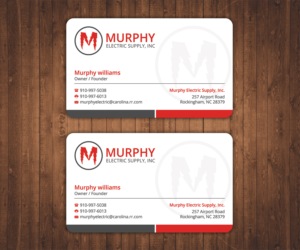 Diseño de Tarjeta de Presentación por Stylez Designz para Murphy Electric Supply, Inc. | Diseño: #11046257