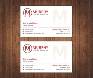 Diseño de Tarjeta de Presentación por Stylez Designz para Murphy Electric Supply, Inc. | Diseño: #11046452