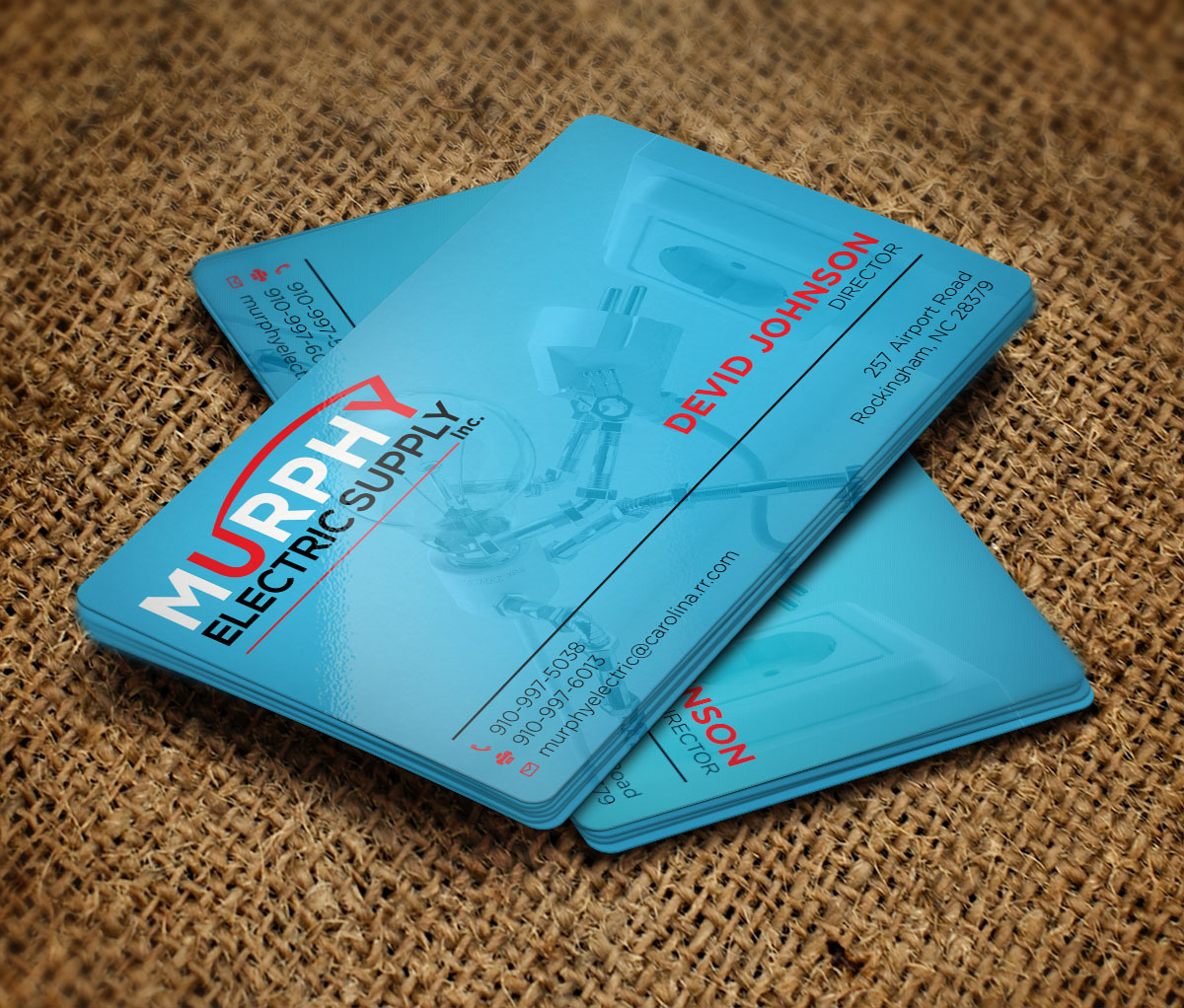 Business Card Design by Verified artistry (Design garden) for Murphy Electric Supply, Inc. | Design #10983688
