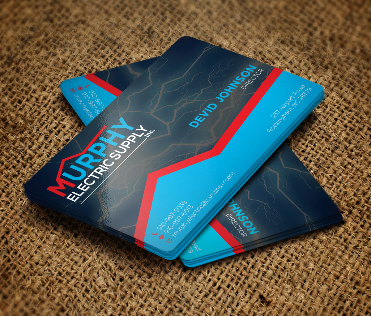 Business Card Design by Verified artistry (Design garden) for Murphy Electric Supply, Inc. | Design #10983697
