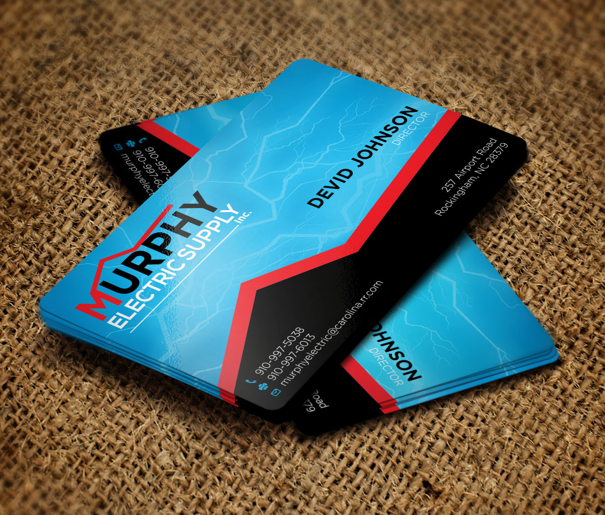Business Card Design by Verified artistry (Design garden) for Murphy Electric Supply, Inc. | Design #10983698