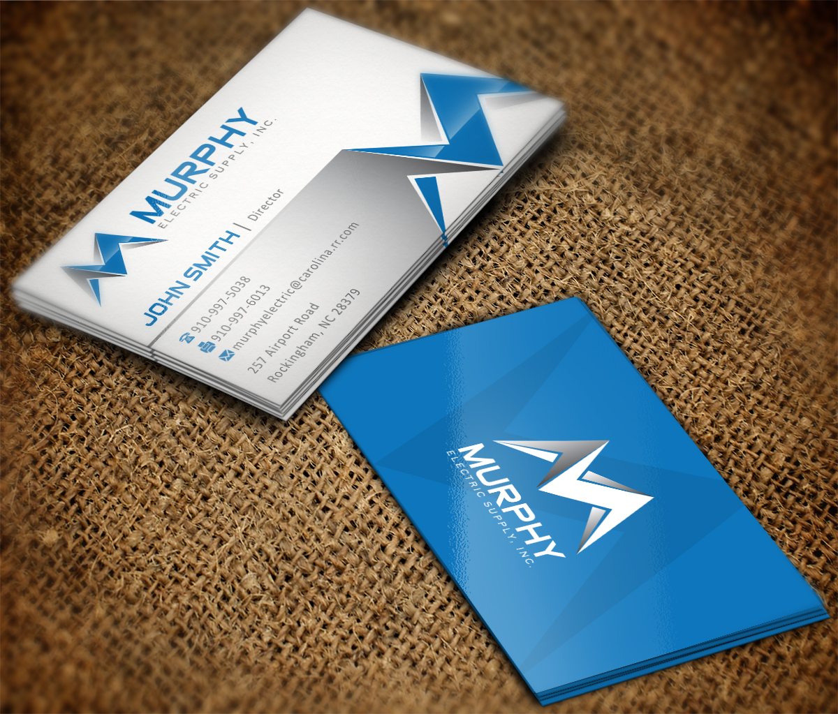 Business Card Design by Grafactory for Murphy Electric Supply, Inc. | Design #10991444