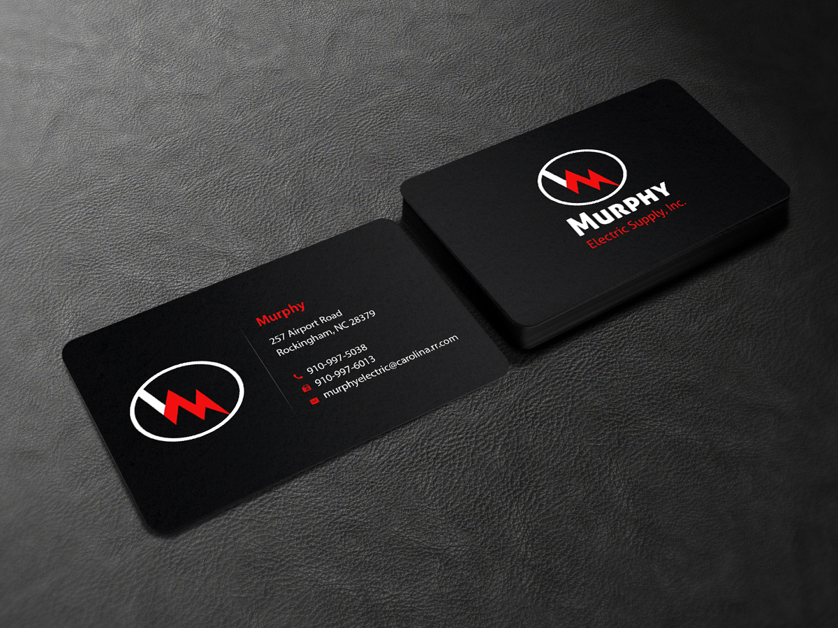 Business Card Design by Creations Box 2015 for Murphy Electric Supply, Inc. | Design #10969808