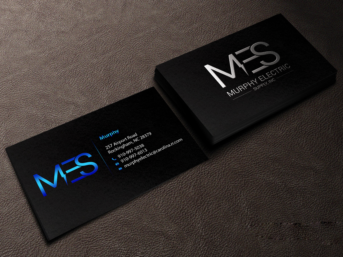 Business Card Design by Creations Box 2015 for Murphy Electric Supply, Inc. | Design #10969824