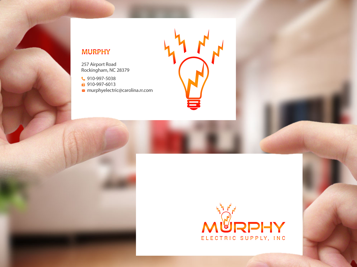 Business Card Design by Creations Box 2015 for Murphy Electric Supply, Inc. | Design #10969830