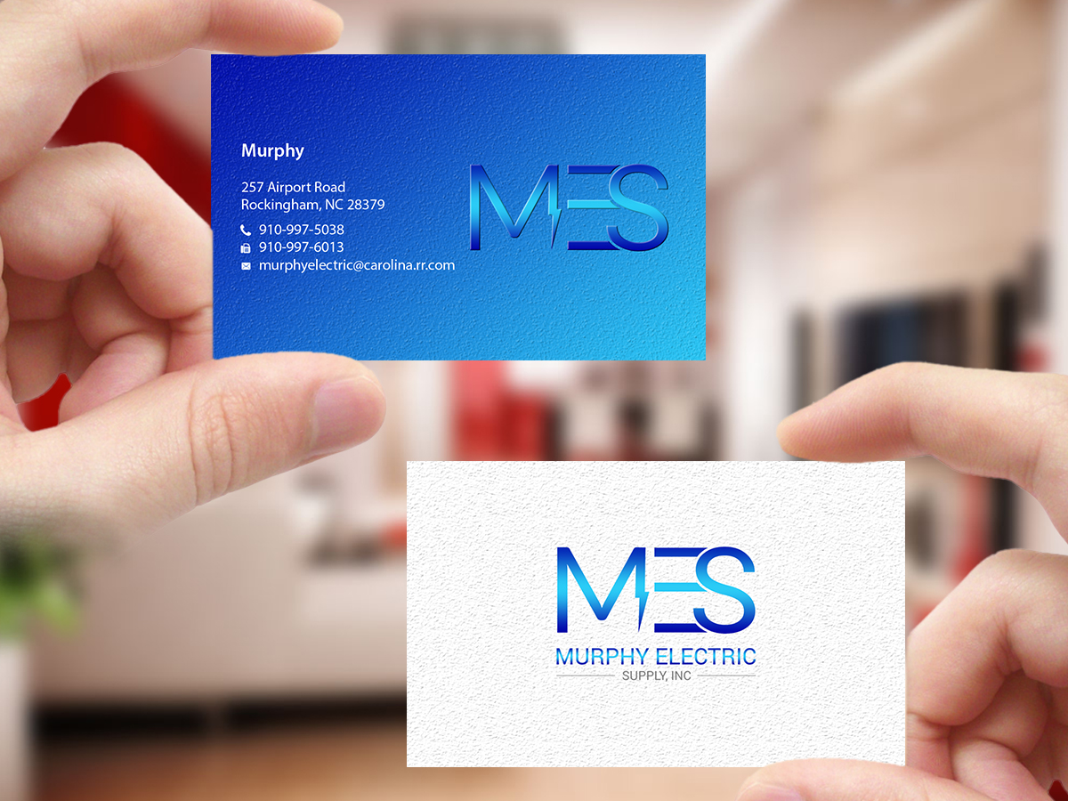 Business Card Design by Creations Box 2015 for Murphy Electric Supply, Inc. | Design #10969831