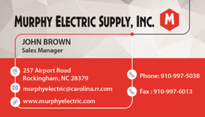 Diseño de Tarjeta de Presentación por jmsgraphicdesign para Murphy Electric Supply, Inc. | Diseño: #10986661
