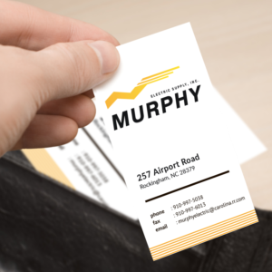 Business Card Design by Siltan for Murphy Electric Supply, Inc. | Design: #11039837