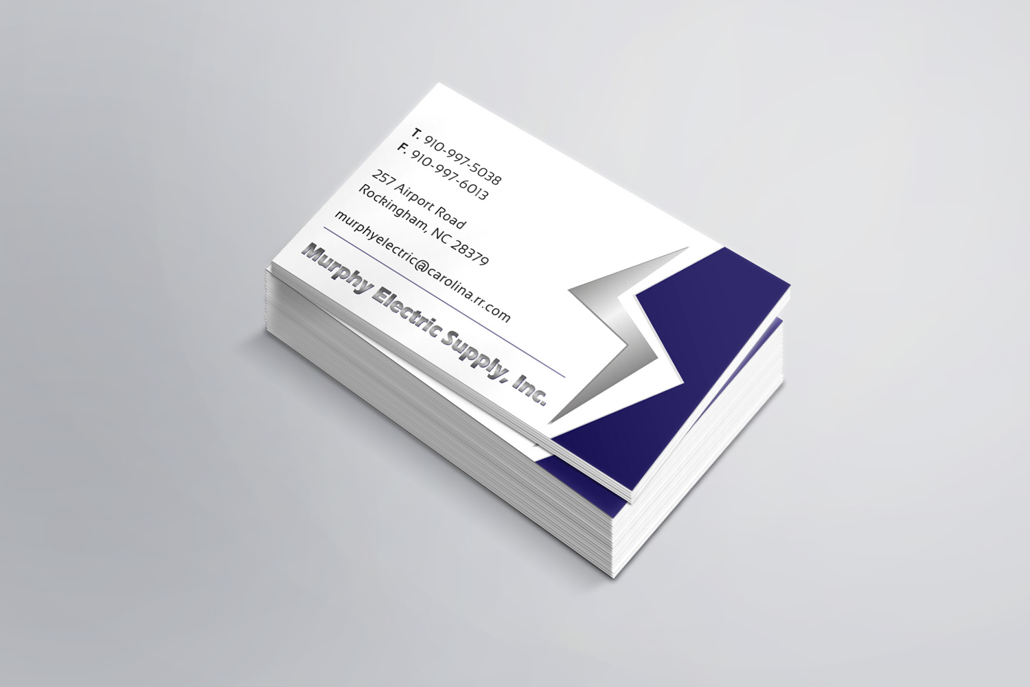 Business Card Design by tanmoy.pramanik for Murphy Electric Supply, Inc. | Design #10952218