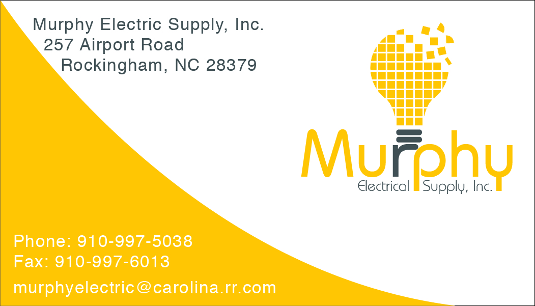 Business Card Design by kingrl for Murphy Electric Supply, Inc. | Design #10996215