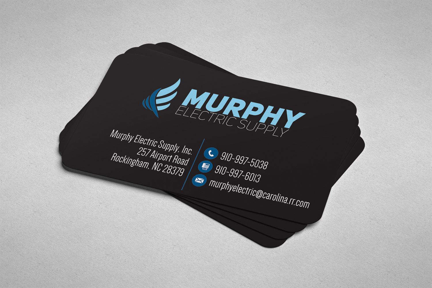 Business Card Design by alhemique1 for Murphy Electric Supply, Inc. | Design #10956000