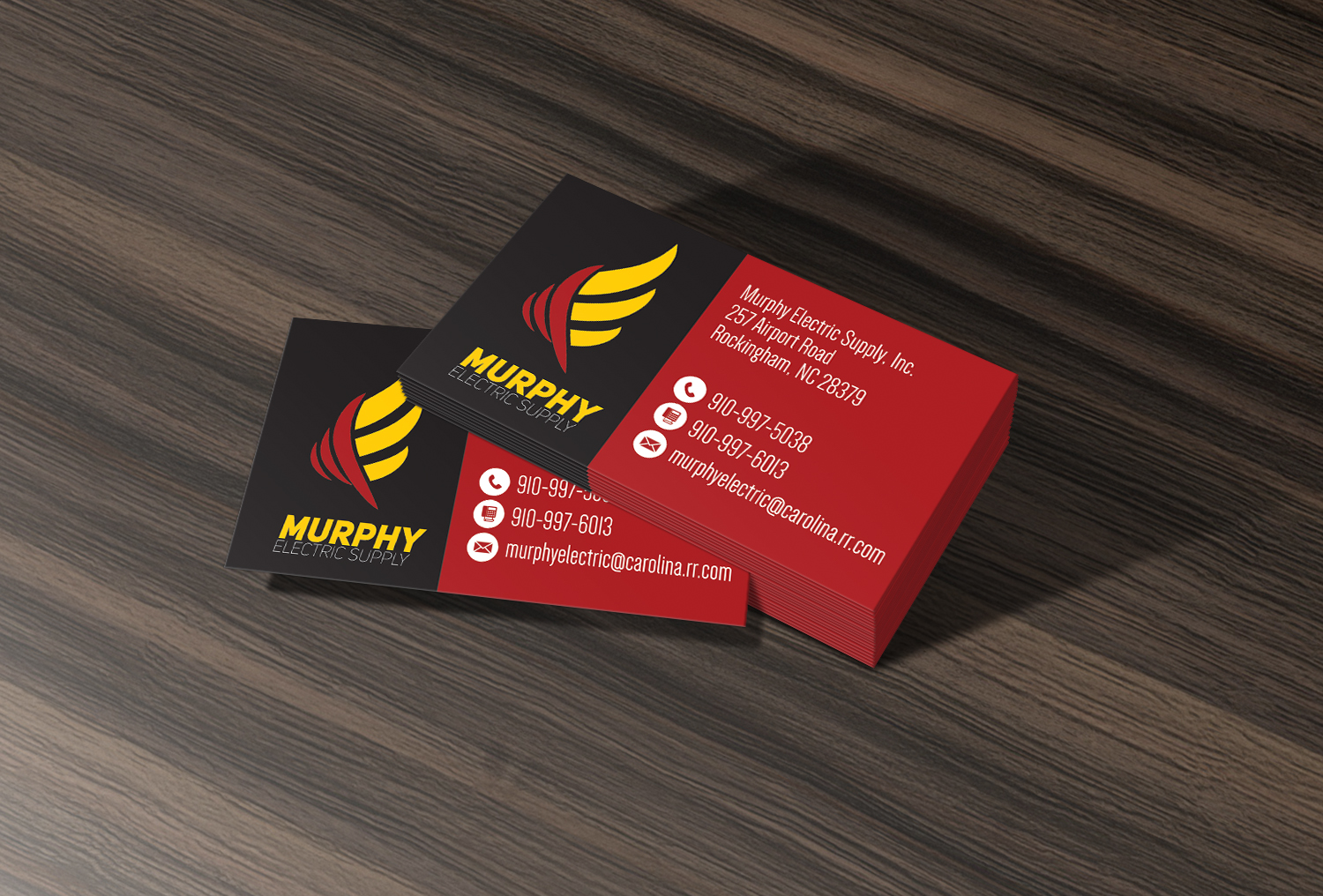 Business Card Design by alhemique1 for Murphy Electric Supply, Inc. | Design #10956042