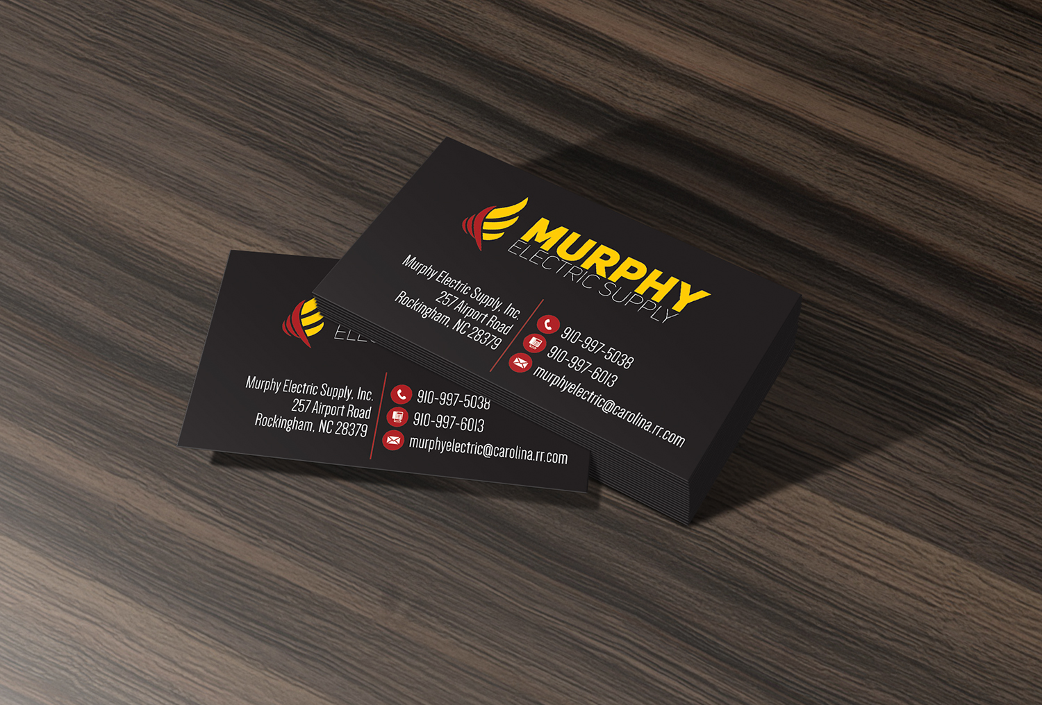 Business Card Design by alhemique1 for Murphy Electric Supply, Inc. | Design #10956043