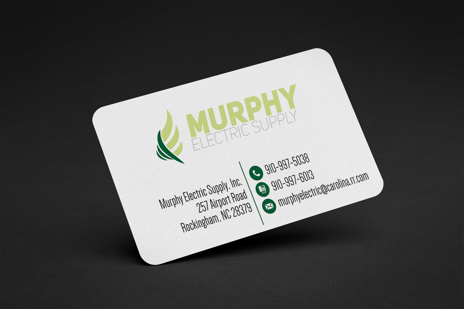 Diseño de Tarjeta de Presentación por alhemique1 para Murphy Electric Supply, Inc. | Diseño #10956077