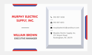 Design de Carte de Visite par Da Miracle pour Murphy Electric Supply, Inc. | Design #10990965