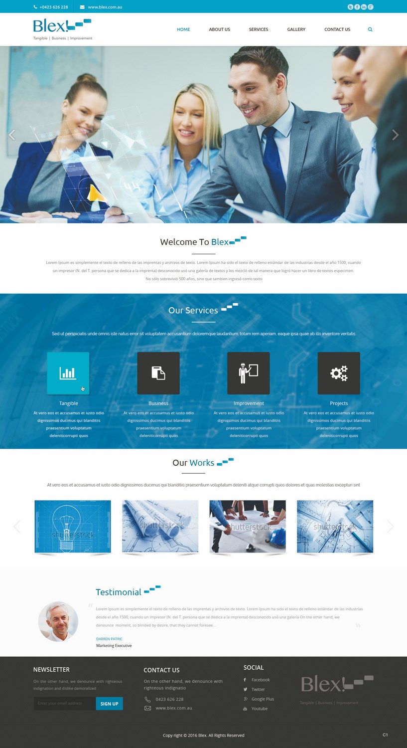 Web Design by pb for Blex | Design #10962108