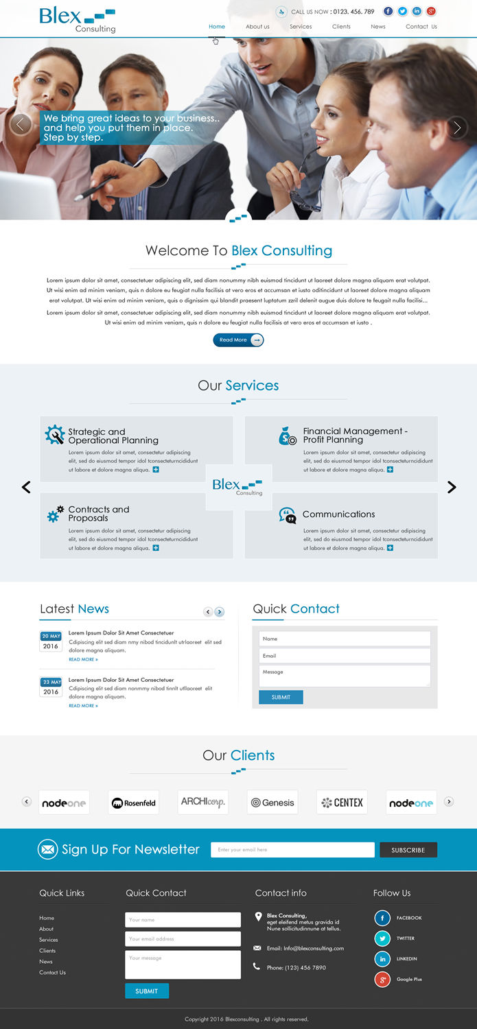 Web Design by Sbss for Blex | Design #10961074