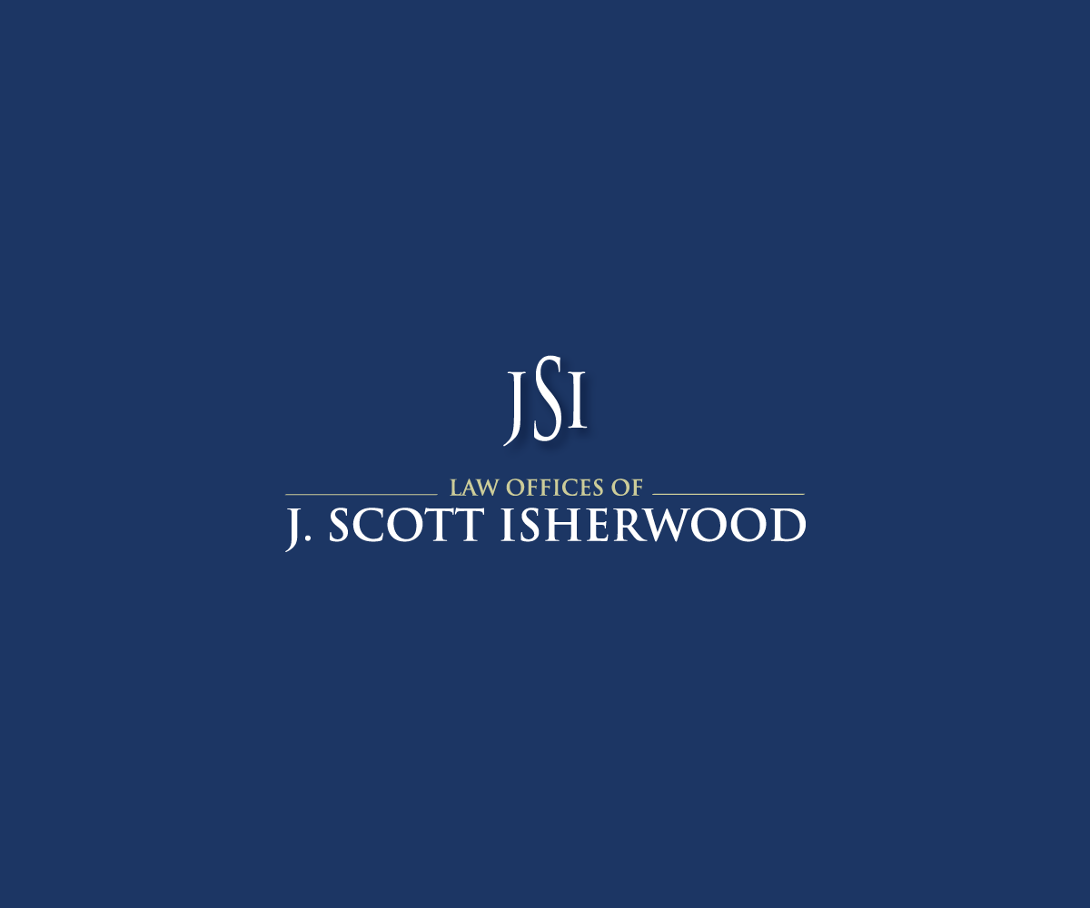 Logo-Design von Stacey Madrona für Law Offices of J. Scott Isherwood | Design #2347887