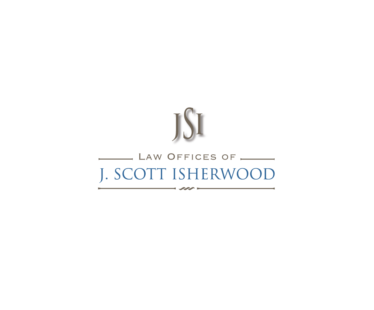 Logo-Design von Stacey Madrona für Law Offices of J. Scott Isherwood | Design #2357028