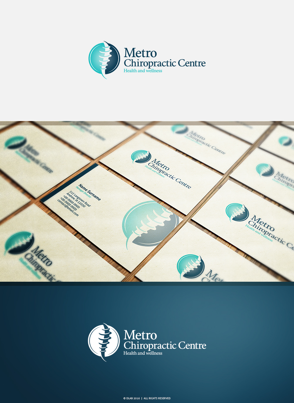 Logo Design by DLab™ for Metro Chiropractic | Design #11349127