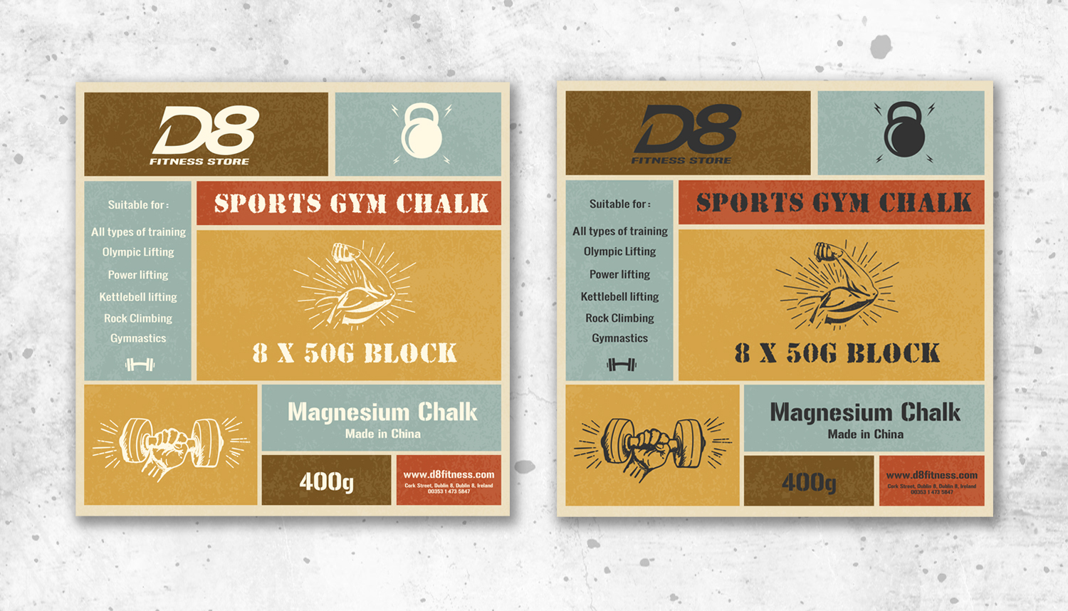 Packaging Design by Tegridy Studio for D8 Fitness | Design #11126171