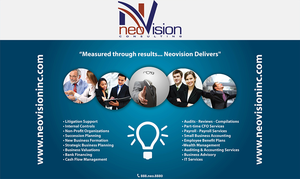 Print-Design von Lucky Striker für Neovision+Consulting+Inc | Design #2276602