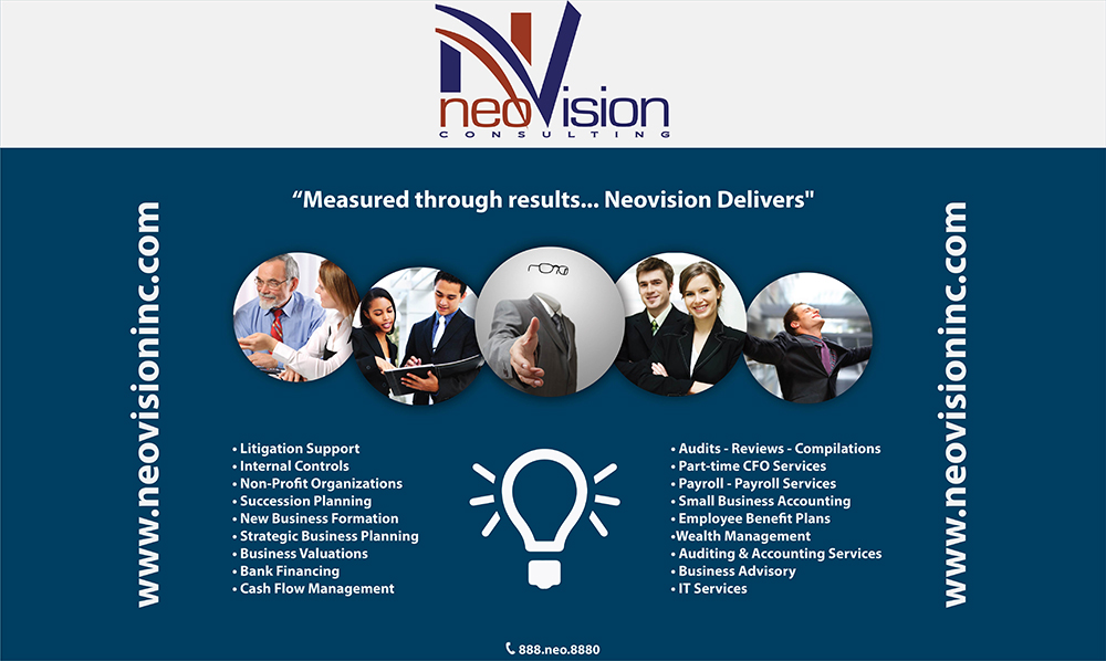 Print Design par Lucky Striker pour Neovision+Consulting+Inc | Design #2276604