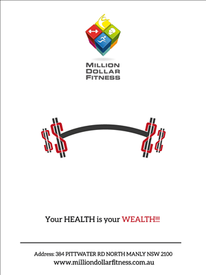 Million Dollar Fitness | Diseño de Póster por Azus