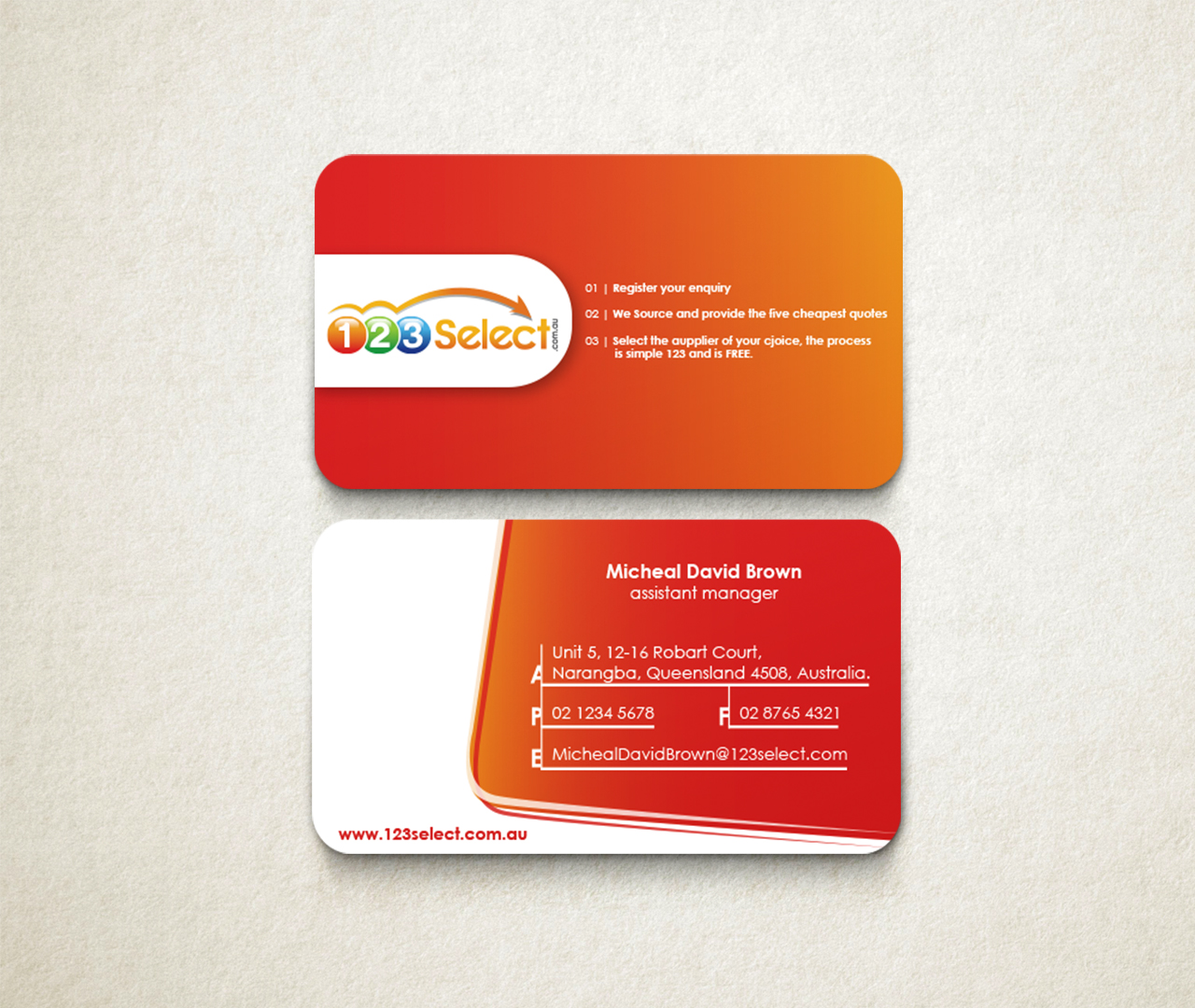 Business Card Design by Marq for this project | Design #2338213