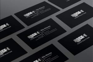 Business Card Design by JK18 for Rock-E Construction | Design: #10985600