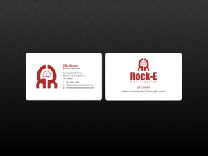Business Card Design by Creations Box 2015 for Rock-E Construction | Design: #10985754