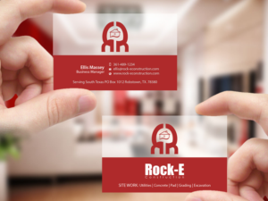 Business Card Design by Creations Box 2015 for Rock-E Construction | Design: #10985756