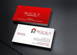 Business Card Design by Creations Box 2015 for Rock-E Construction | Design: #10985760