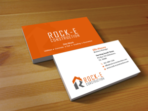 Business Card Design by Creations Box 2015 for Rock-E Construction | Design: #10985769