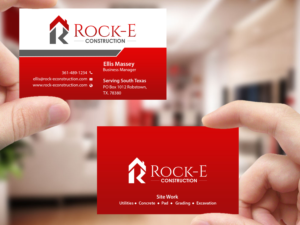 Business Card Design by Creations Box 2015 for Rock-E Construction | Design: #10985770