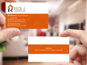 Business Card Design by Creations Box 2015 for Rock-E Construction | Design: #10985772