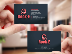 Business Card Design by Creations Box 2015 for Rock-E Construction | Design: #10985788