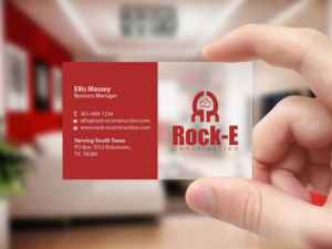Business Card Design by Creations Box 2015 for Rock-E Construction | Design: #10985789