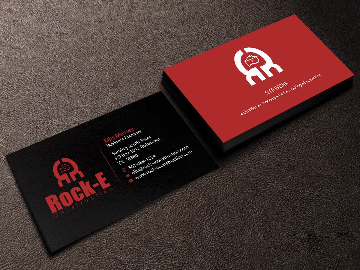 Diseño de Tarjeta de Presentación por Creations Box 2015 para Rock-E Construction | Diseño #10985796