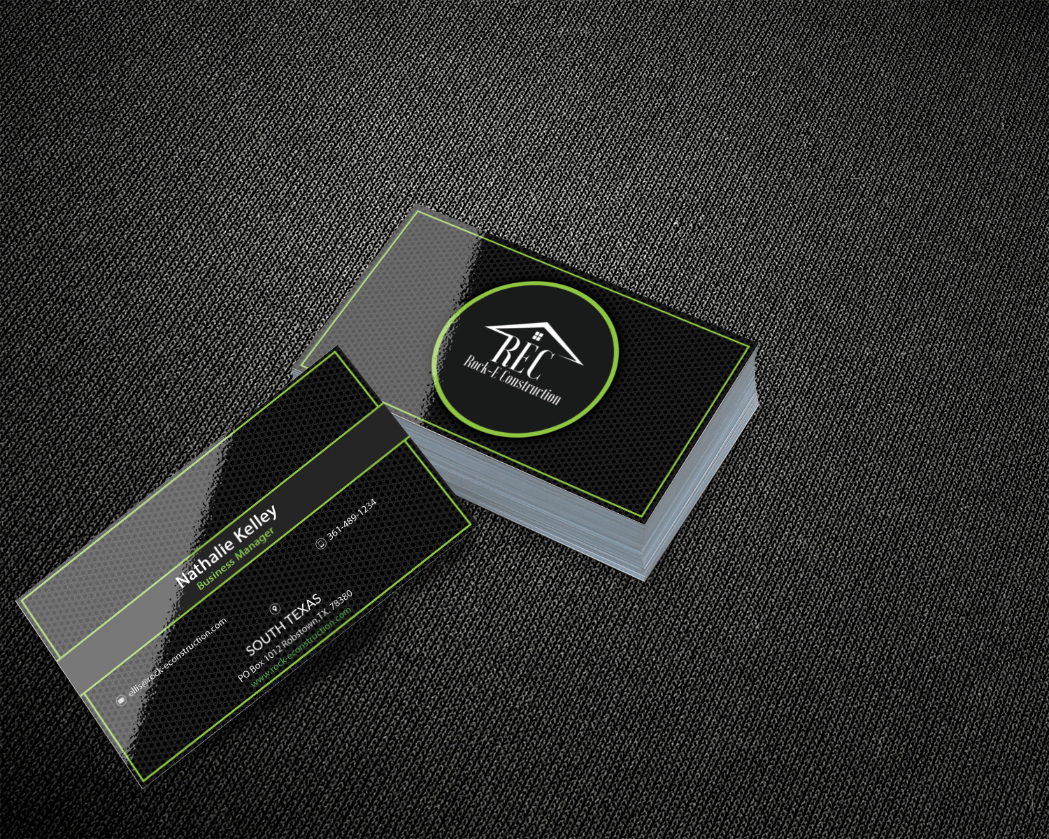 Design de Carte de Visite par bulut_harbeli pour Rock-E Construction | Design #11026558