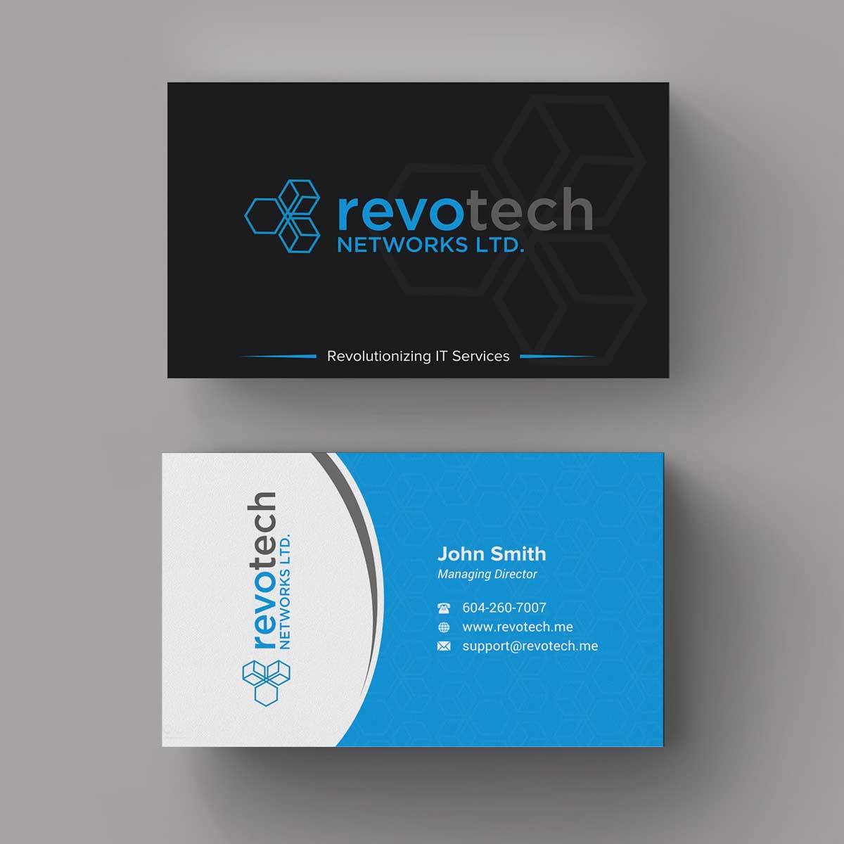 Visitenkarten-Design von INDIAN_Ashok für Revotech Networks Ltd. | Design #11021787