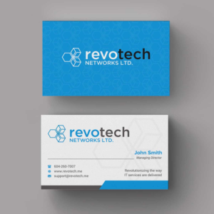 Design de Carte de Visite par INDIAN_Ashok pour Revotech Networks Ltd. | Design : #11021810