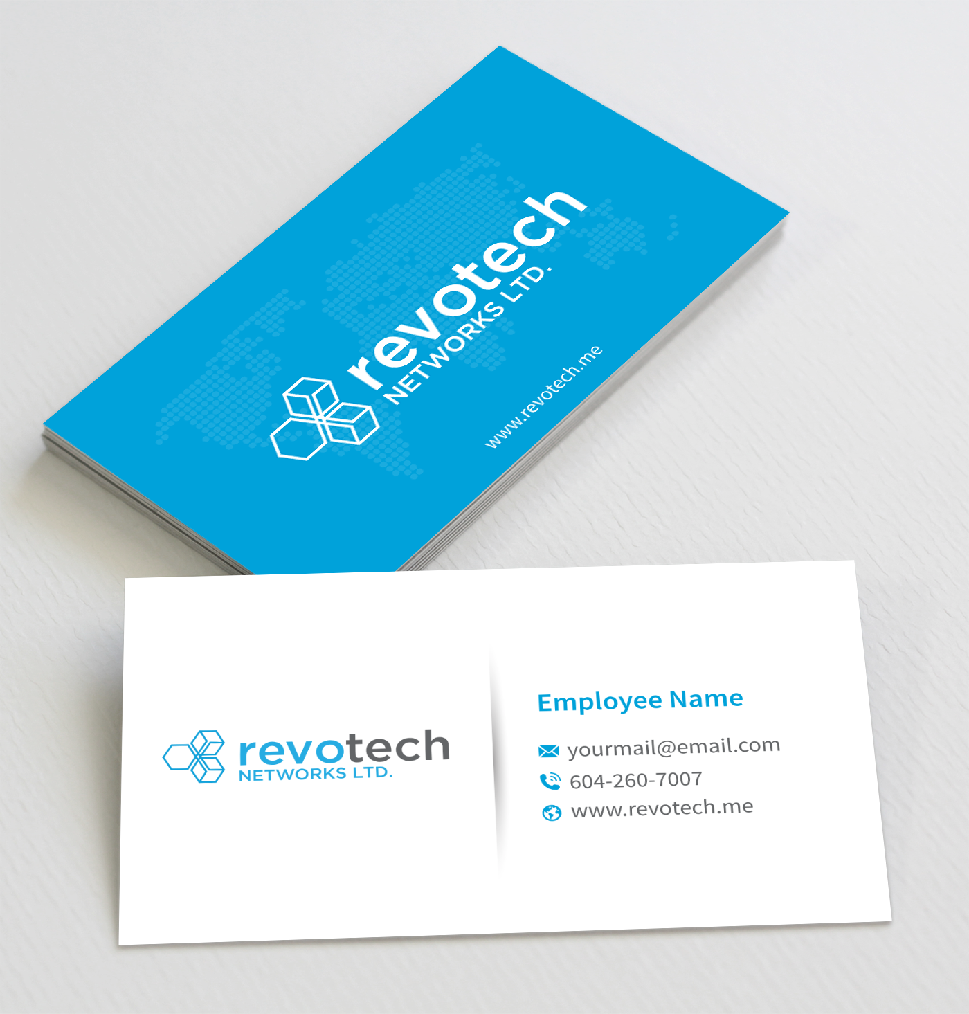 Design de Carte de Visite par toyz86 pour Revotech Networks Ltd. | Design #10974648
