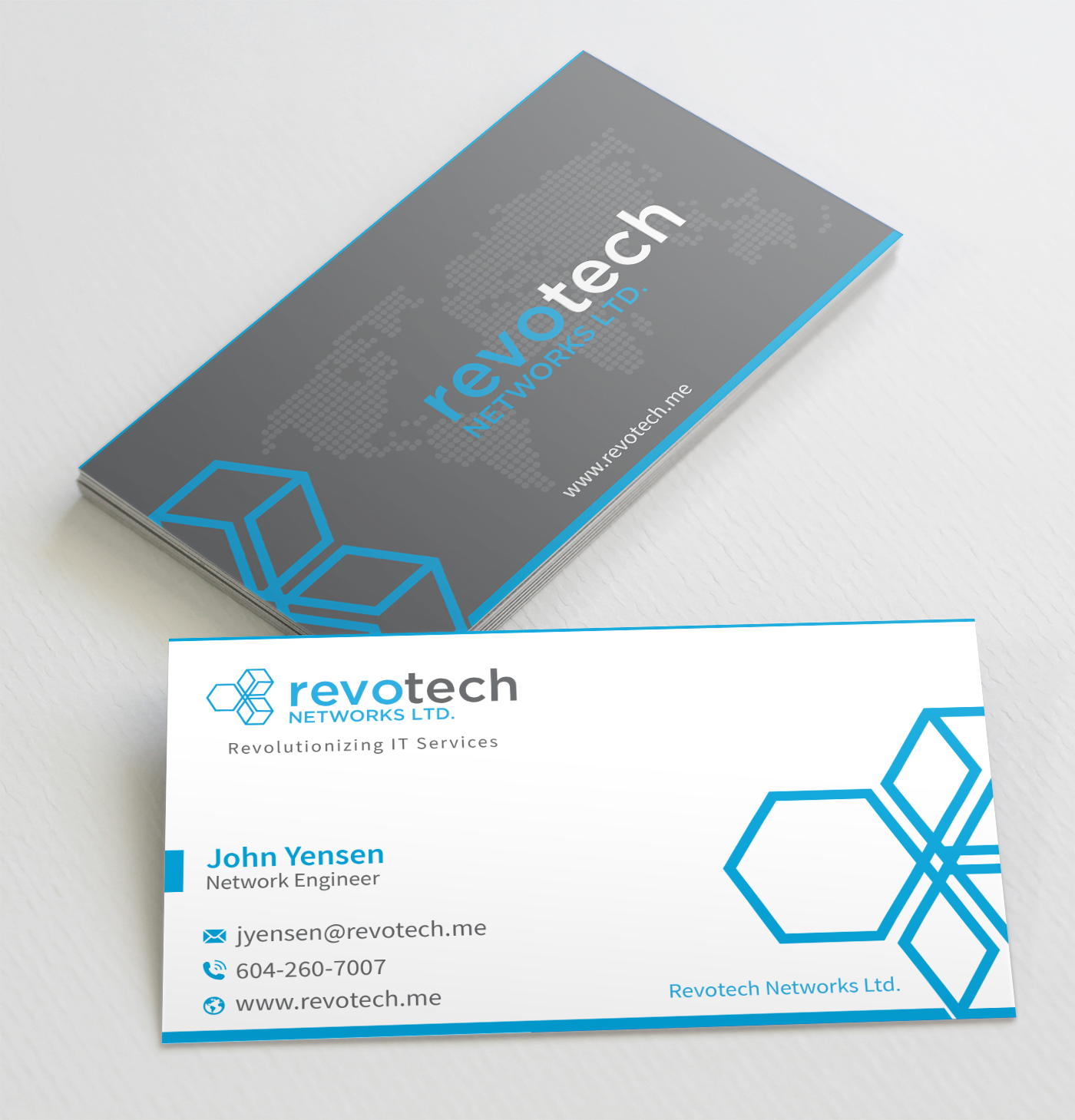 Business Card Design by toyz86 for Revotech Networks Ltd. | Design #10979732