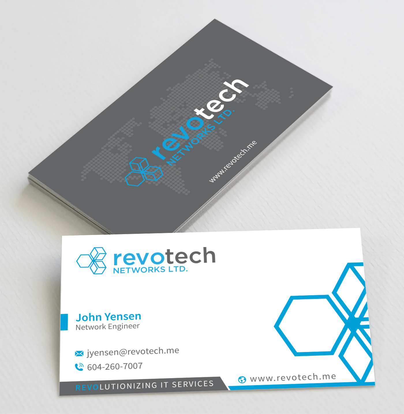 Design de Carte de Visite par toyz86 pour Revotech Networks Ltd. | Design #11000159